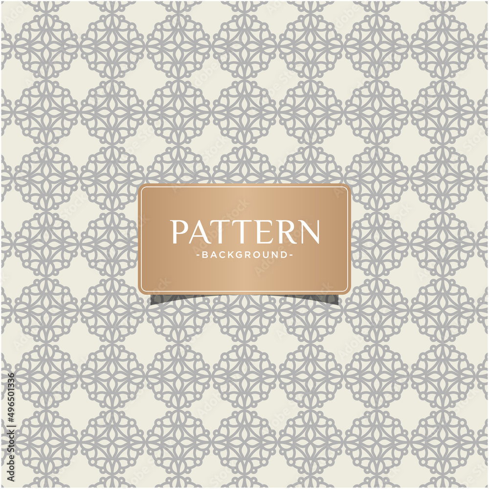 floral seamless pattern with mandalas