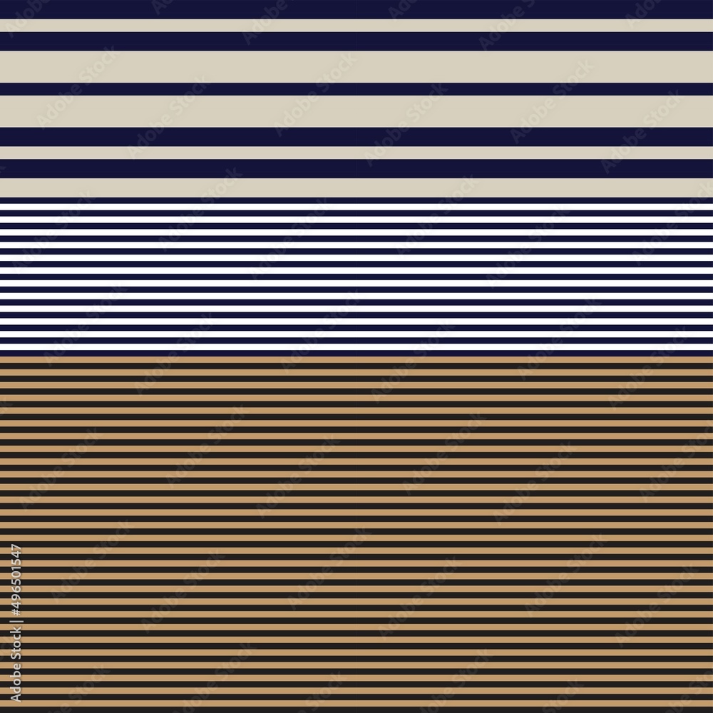 Obraz premium Brown Double Striped seamless pattern design