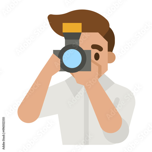 photographer flat icon