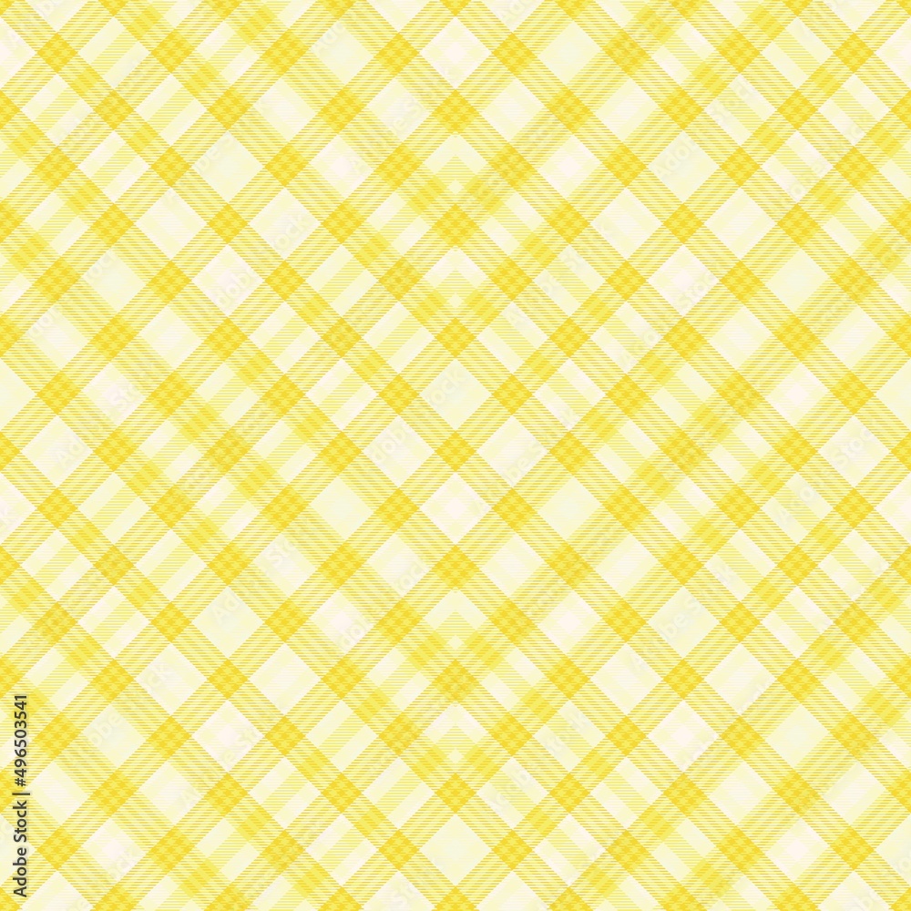 Yellow Chevron Plaid Tartan textured Seamless Pattern Design