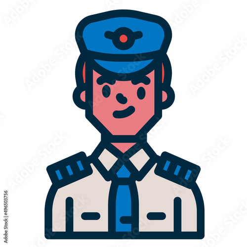 pilot two tone icon