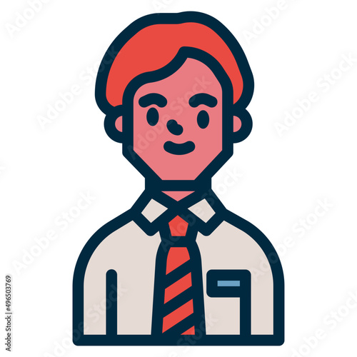 salesman two tone icon