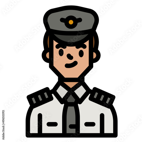 pilot line icon