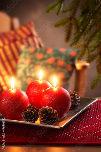 Christmas mood by candlelight