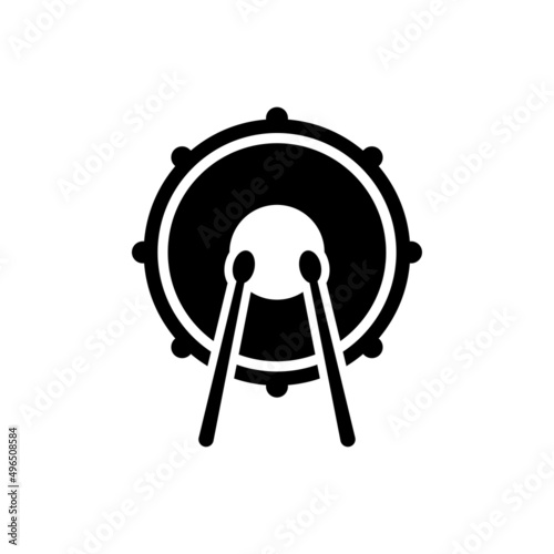 drum logo icon design template