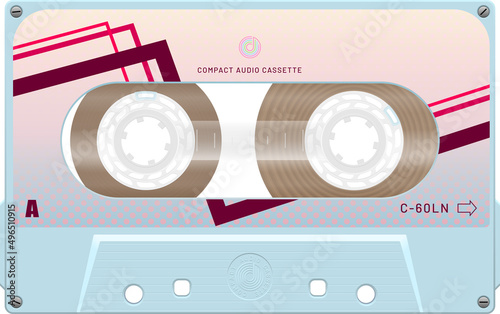 Cassette Tape High Detail Vector Illustration