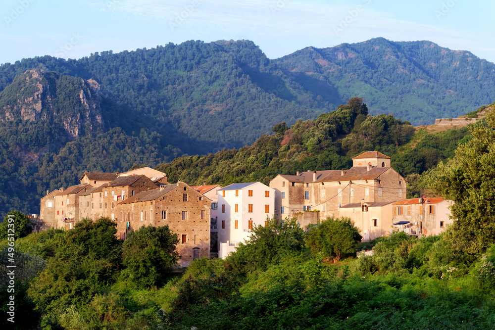 Velone Orneto village in Corsica mountain