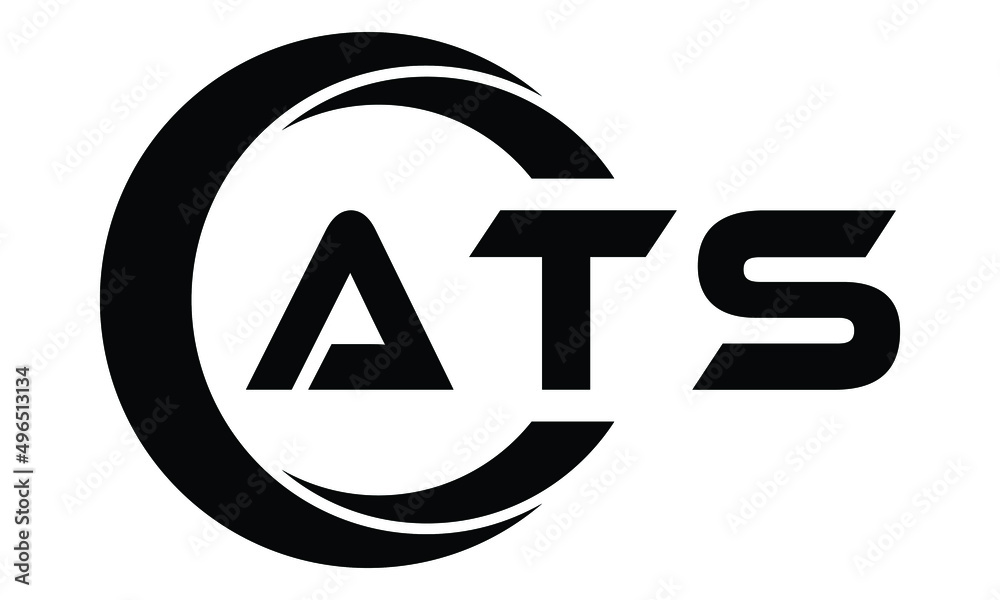 ATS swoosh logo design vector template | monogram logo | abstract logo ...