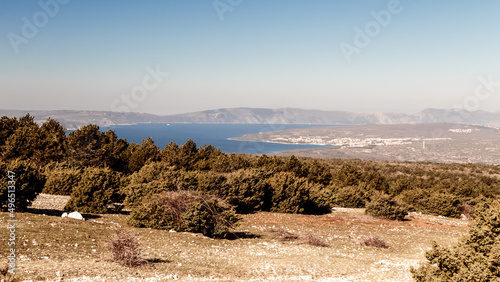 The gulf of Krk with Cres island in the background