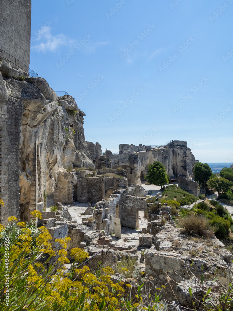 Les Baux-de-Provence castle general view