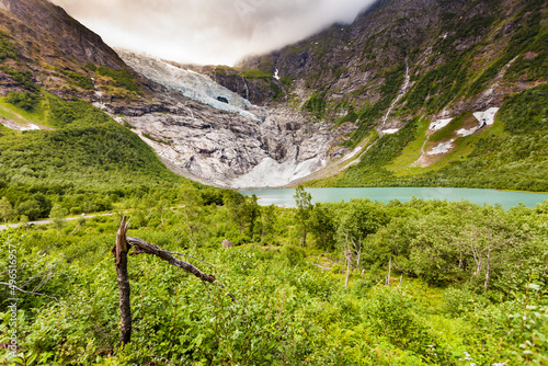 Boyabreen Glacier in Norway photo
