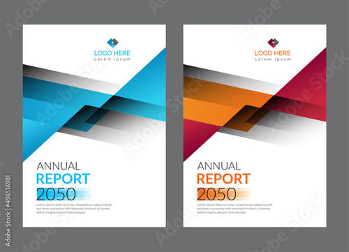 Professional Abstract Corporate colorful Annual Report Cover Design Template 