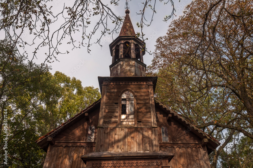 Old abandoned wooden Mariavite church in Poland Old abandoned wooden Mariavite church in Poland