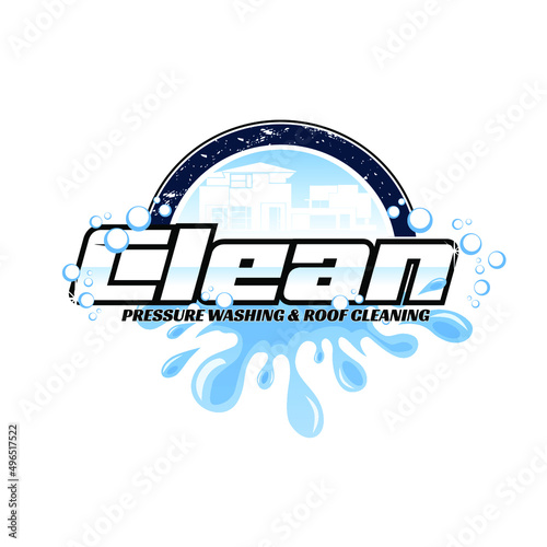 Clean House logo designs -Cleaning Service logo vector,Sparkle star, fresh smile creative symbol concept. Wash, swirl, laundry, cleaning company abstract business logo. Housekeeping