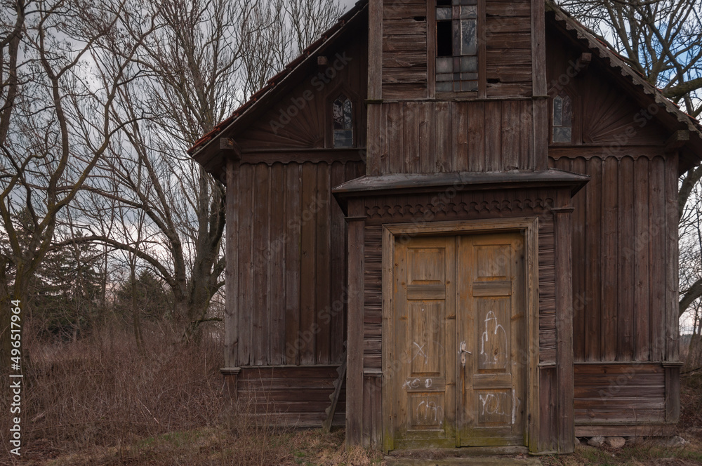 Old abandoned wooden Mariavite church in Poland Old abandoned wooden Mariavite church in Poland