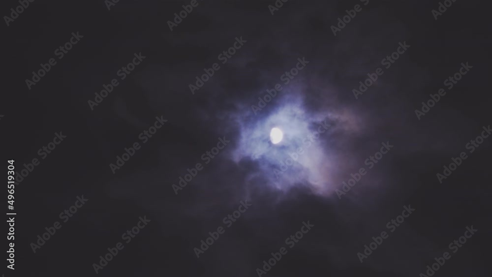 4k, the moon shines through the clouds 4k, the moon shines through the clouds