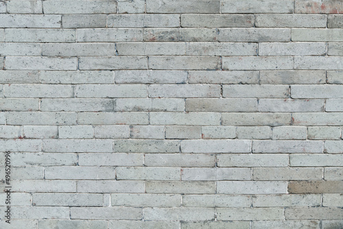 Close up of white brick wall
