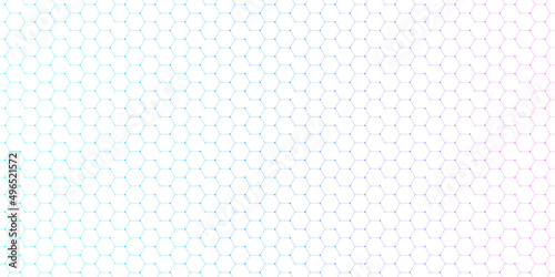 Abstract seamless pattern and geometric background with hexagons