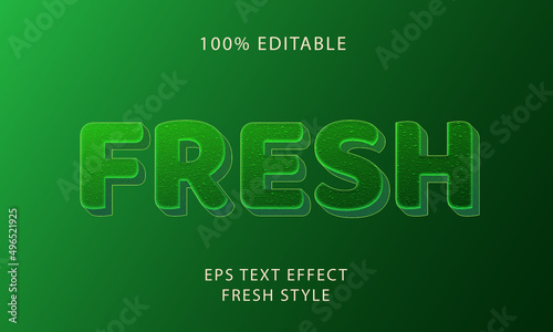 Fresh Editable Text Style Effect 