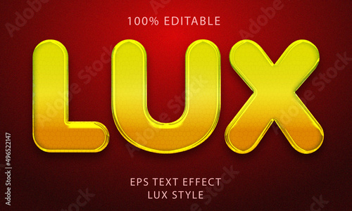Lux Editable Text Style Effect	