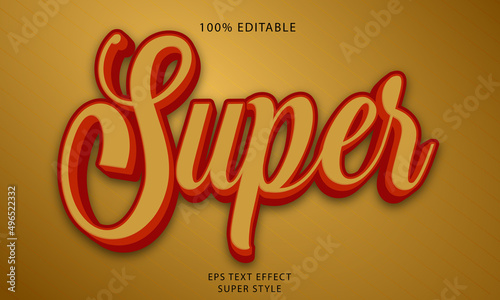 Super Editable Text Style Effect	