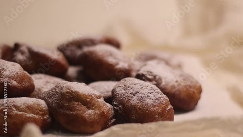 Wallpaper Mural Sprinkling of powdered sugar on plantain puff puff Torontodigital.ca