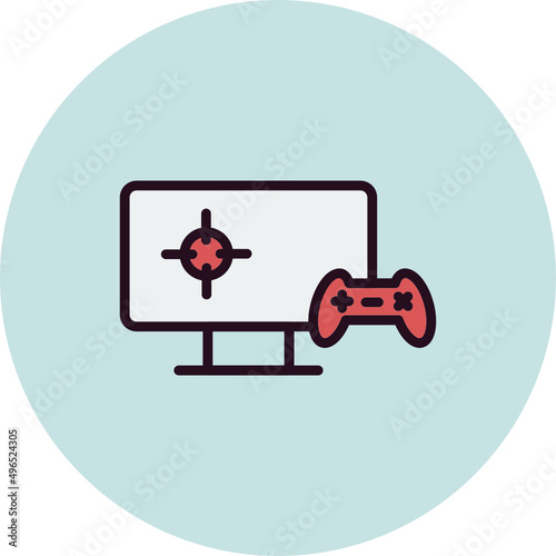 Playing Videogame Icon
