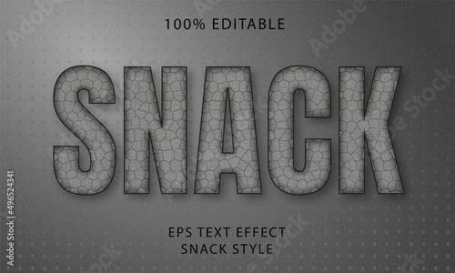Snack Editable Text Style Effect