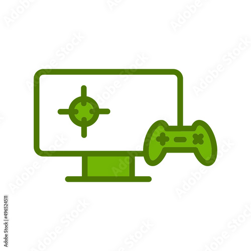 Playing Videogame Icon