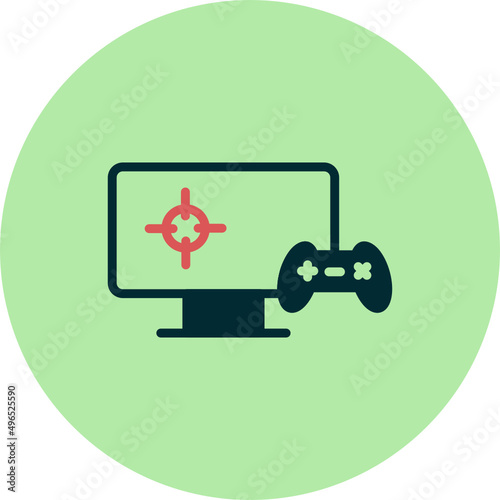 Playing Videogame Icon