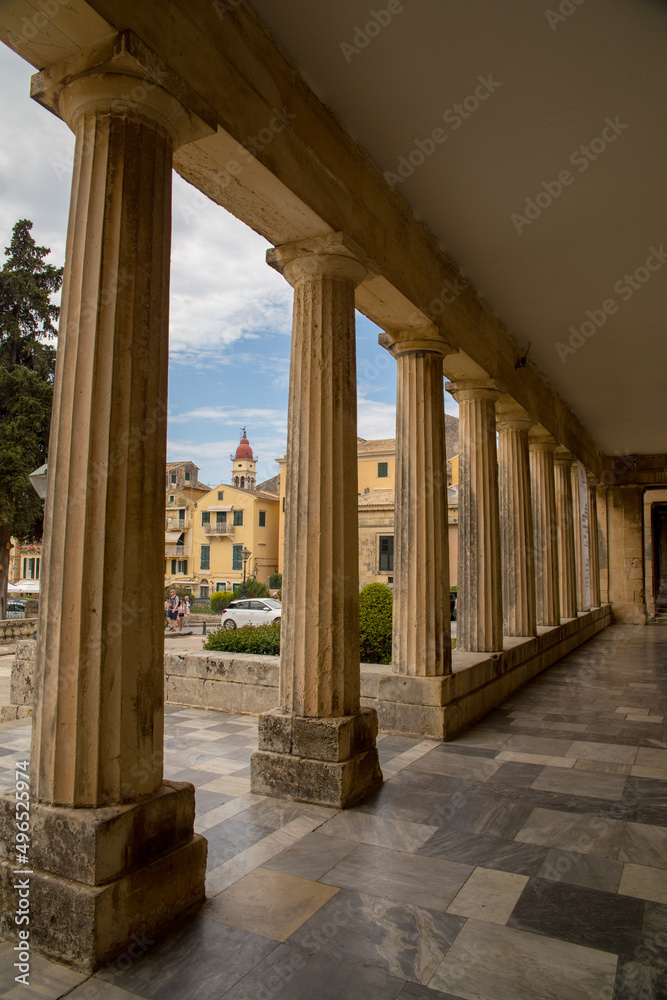 corfu museum of asian art in the center of the city greece