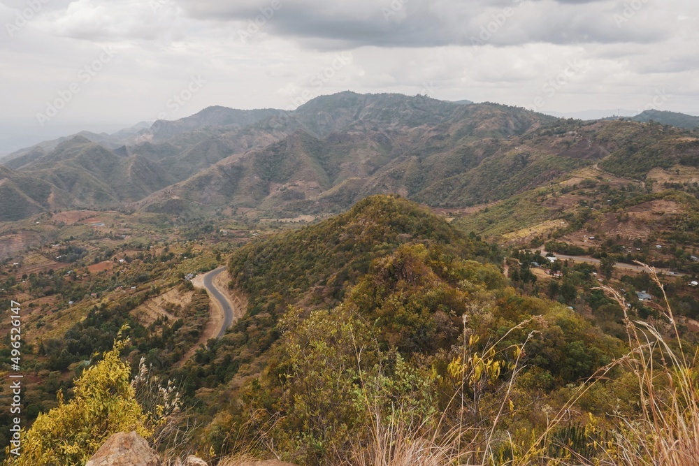 Aerial view of Tugen Hills in Baringo, Kenya