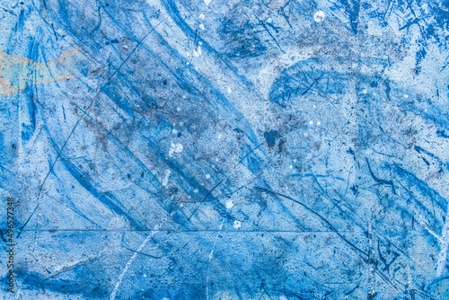Blue Old Dirty Abstract Grunge Pattern Outdated Worn Background Weathered Texture