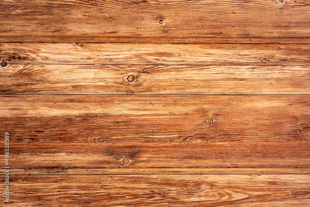 Fototapeta premium Wooden surface texture, aged lumber planks