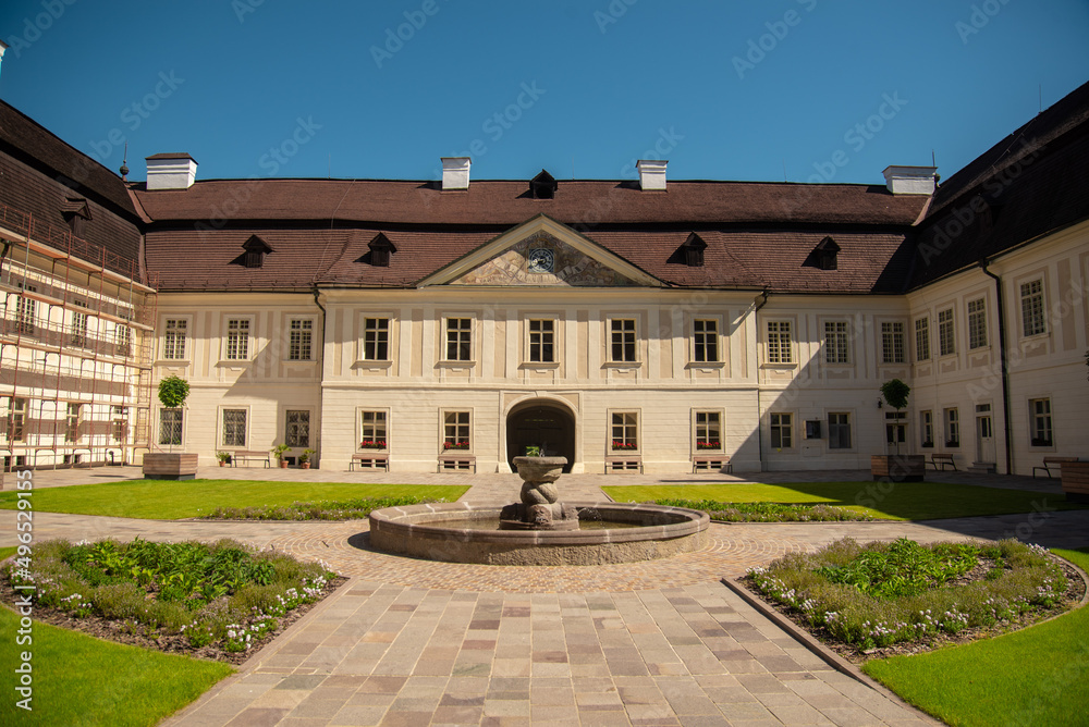 Beautiful manor house called Svaty Anton. Slovakia, Europe. Historic building. 