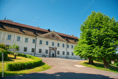 Beautiful manor house called Svaty Anton. Slovakia, Europe. Historic building. 