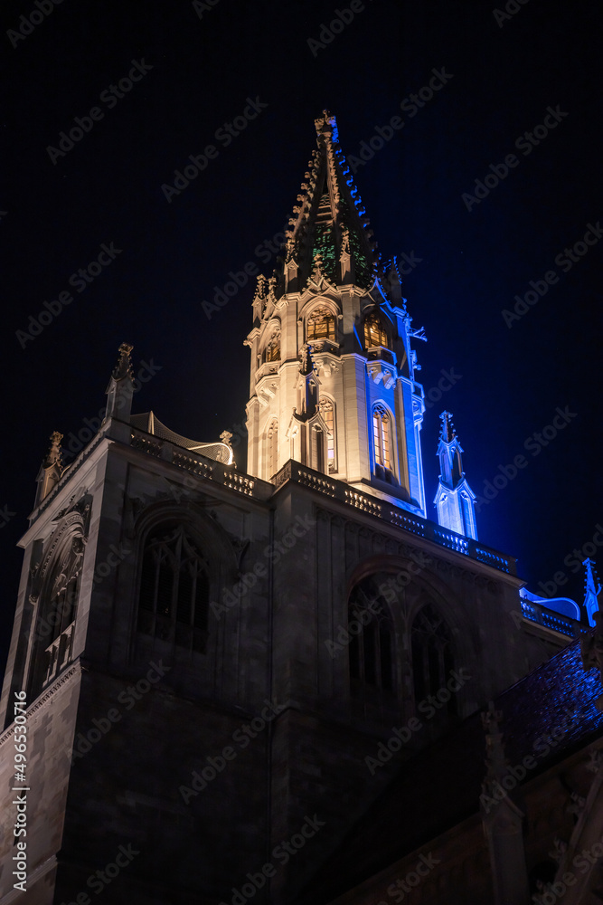 Konstanzer Münster in der Nacht