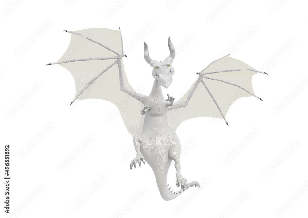 Obraz premium strawberry dragon is hunting down