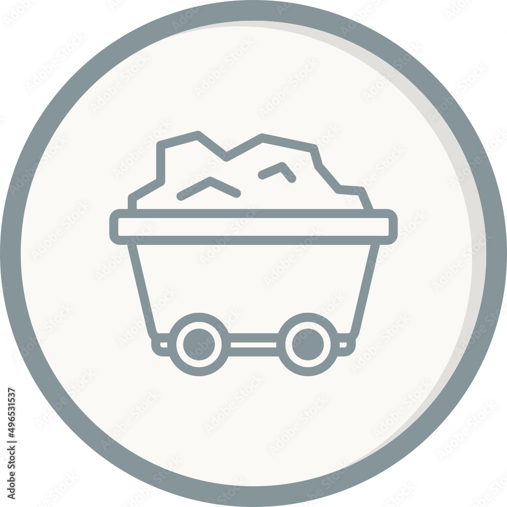 Mining Cart Icon Mining Cart Icon