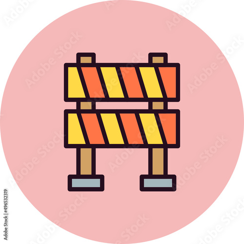 Traffic Barrier Icon