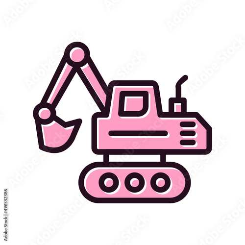 Crawler Excavator Icon