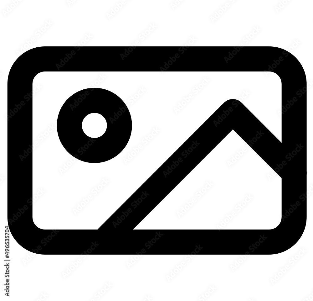 Image picture icon simple modern outlined Image picture icon simple modern outlined