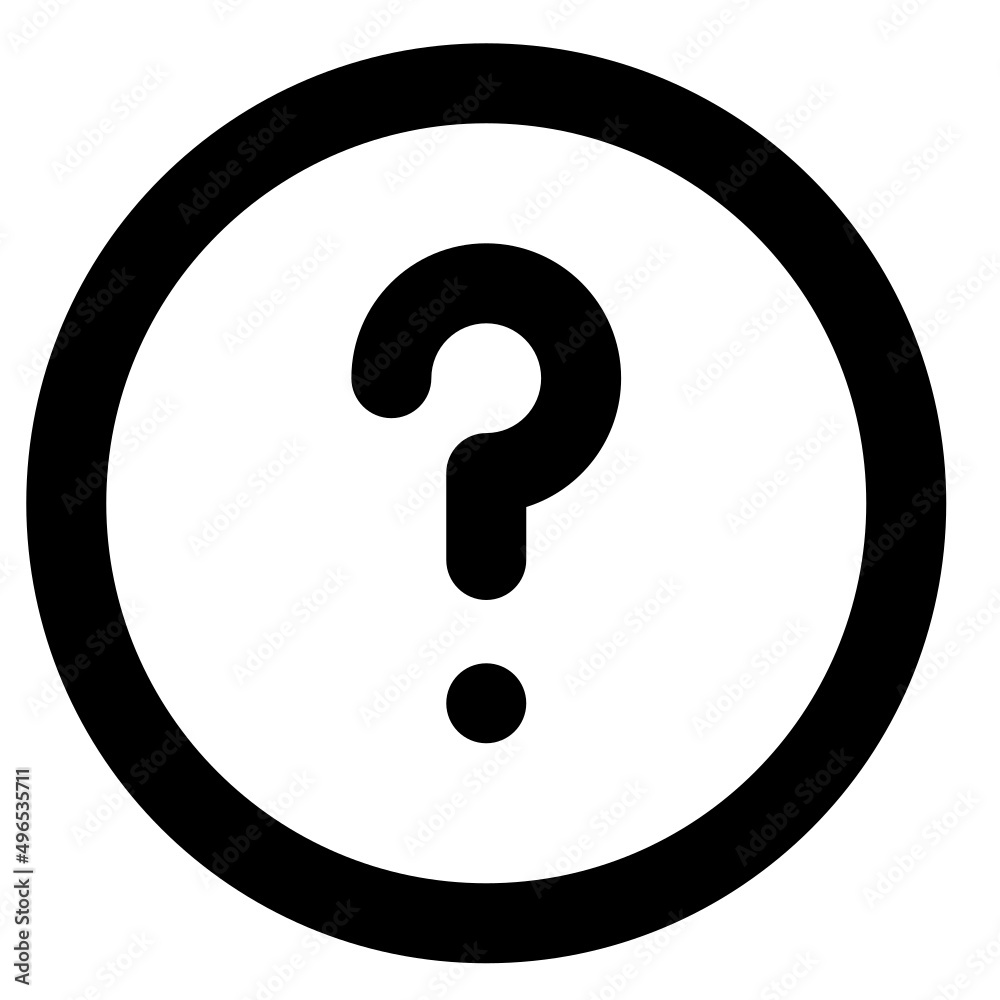 Question mark help Simple modern icon outlined isolated ux ui Question mark help Simple modern icon outlined isolated ux ui