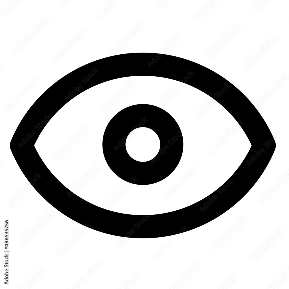 Eye Preview Simple modern icon outlined isolated ux ui Eye Preview Simple modern icon outlined isolated ux ui