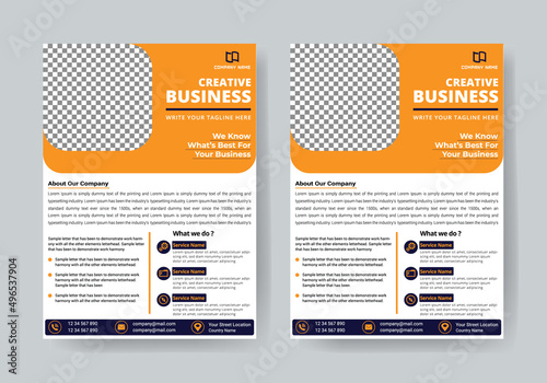 mordarn business letterhead corporate flyer design
