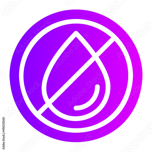 no water gradient icon