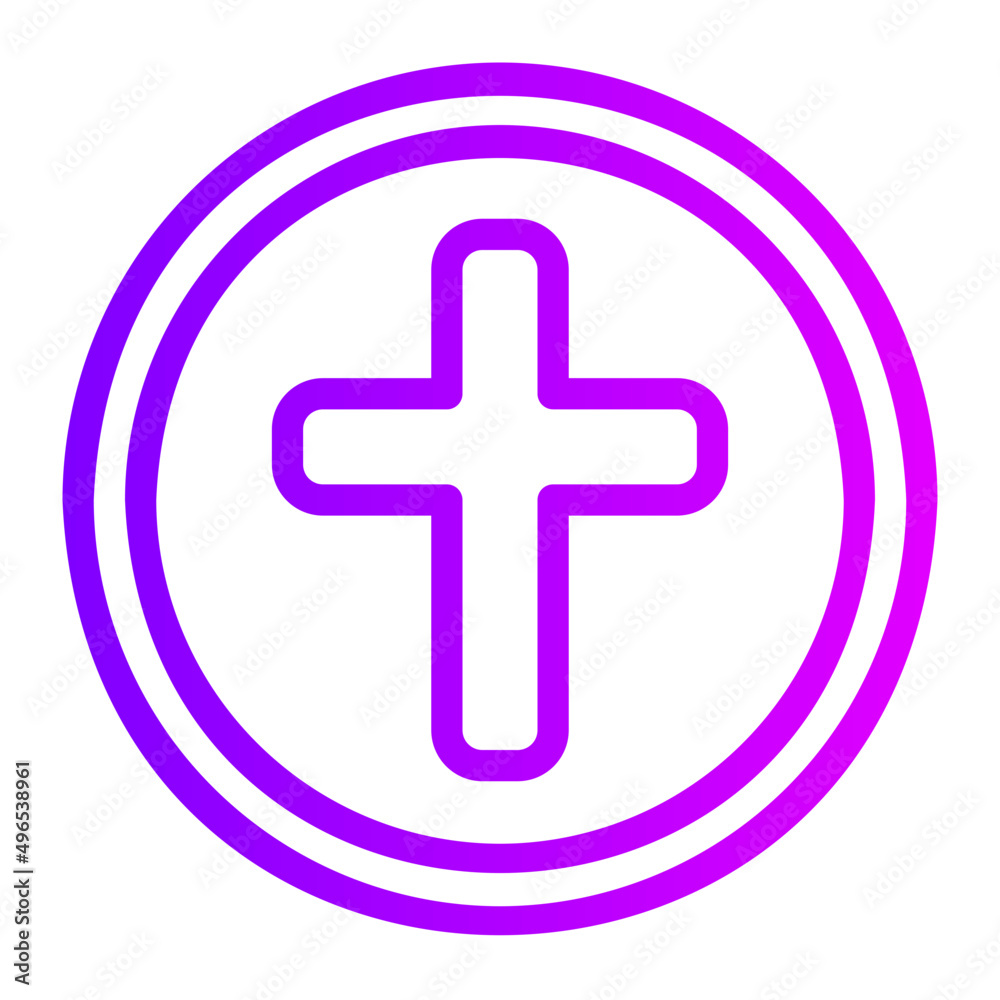 Obraz premium church gradient icon