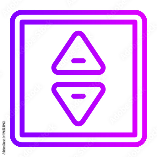 elevator gradient icon