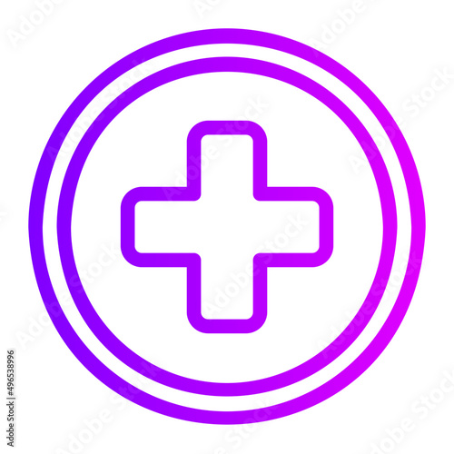 hospital gradient icon