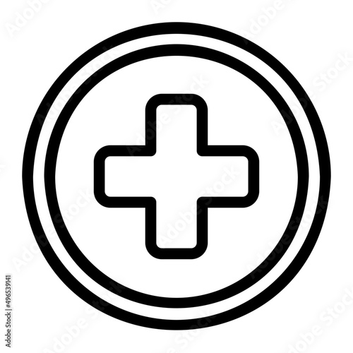 hospital line icon